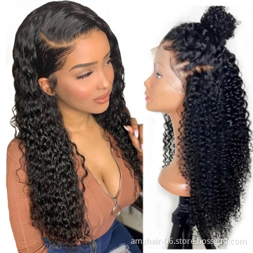 Cheap Raw Peruvian Virgin Kinky Curly Human Hair Extension Hd Full Lace Front Wig Vendor Transparent 360 Lace Frontal Wig Vendor